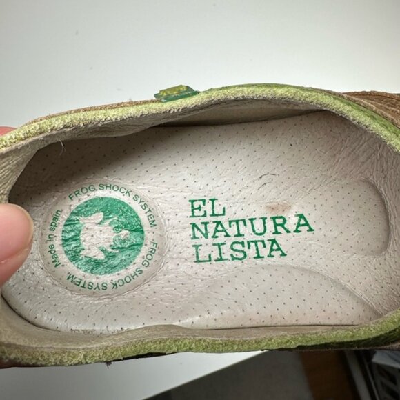 El Naturalista Brown and Green Slip-On Shoes Leather Shoes Size 36 - Picture 9 of 11